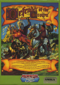 Defender of the Crown Amiga US box art
